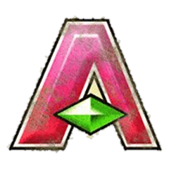 Egyptian-style A card symbol